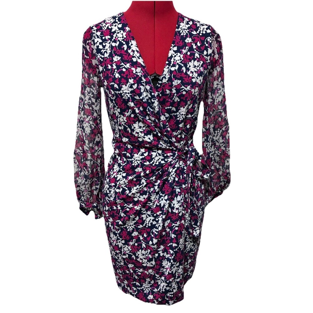 Diane Von Furstenberg Floral Wrap Dress Size 2